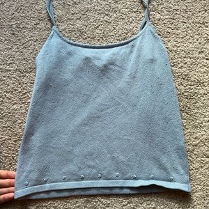 Express Flower Knit Tank